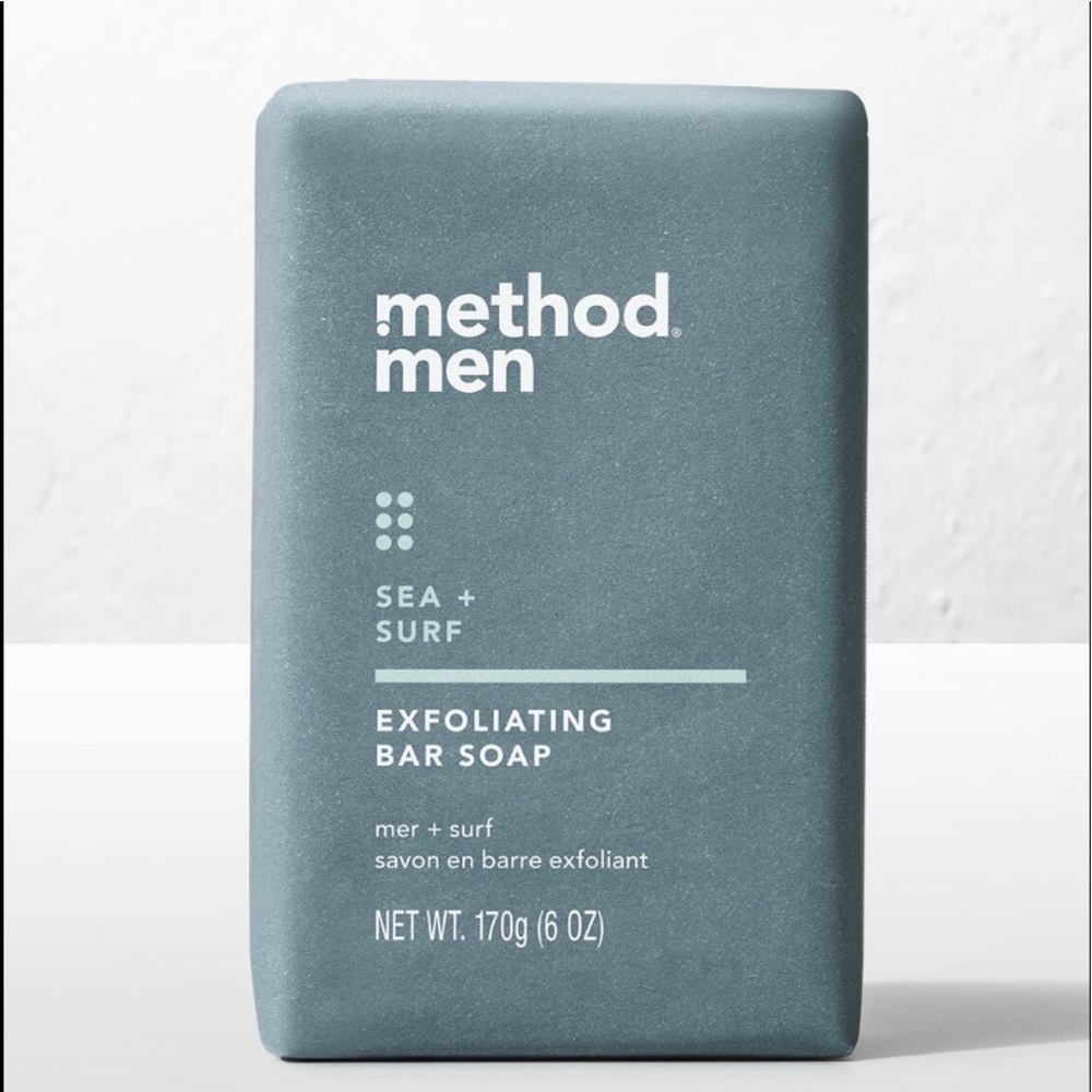METHOD MEN Exfoliating Bar Soap 4 pack bundle